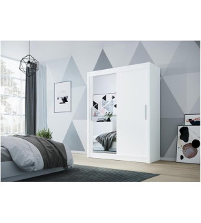 GABA D1 120 cm Sliding Door Wardrobe with Mirror