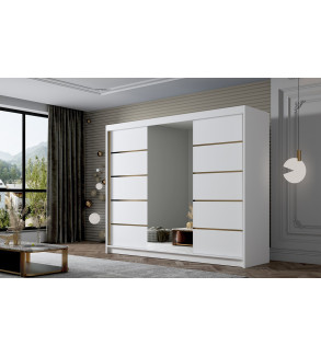 GABA EO6 200 cm Sliding Door Wardrobe with Mirror