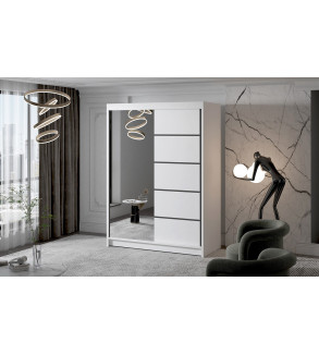 GABA MI3 150 cm Sliding Door Wardrobe with Mirror