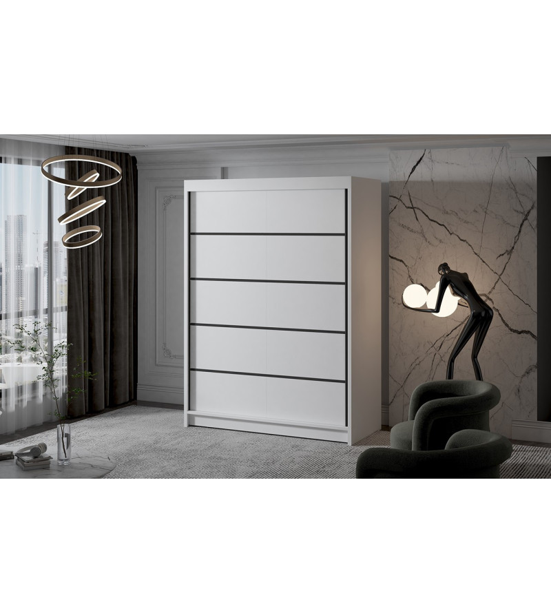 GABA MI4 150 cm Sliding Door Wardrobe
