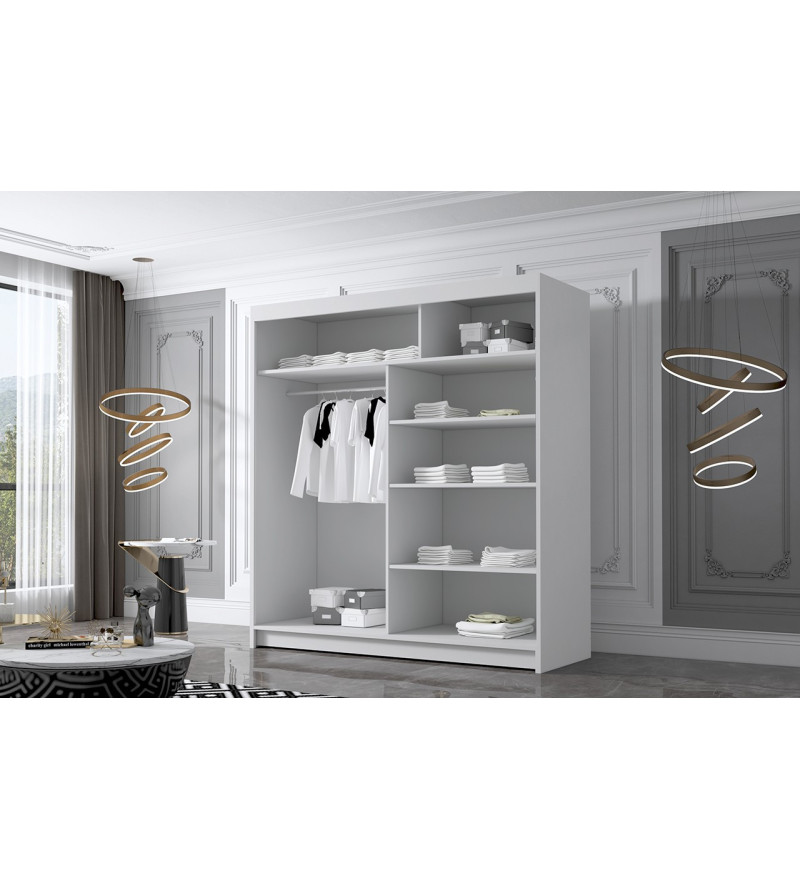 GABA BI4 180 cm Sliding Door Wardrobe