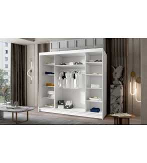 GABA PA6 200 cm Sliding Door Wardrobe with Mirror