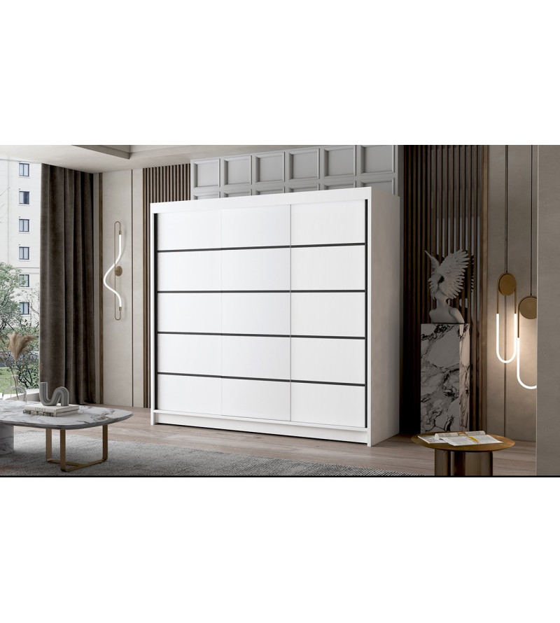 GABA PA7 200 cm Sliding Door Wardrobe