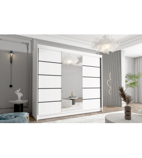GABA DA6 250 cm Sliding Door Wardrobe with Mirror