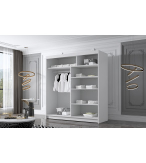 GABA BI3 180 cm Sliding Door Wardrobe with Mirror