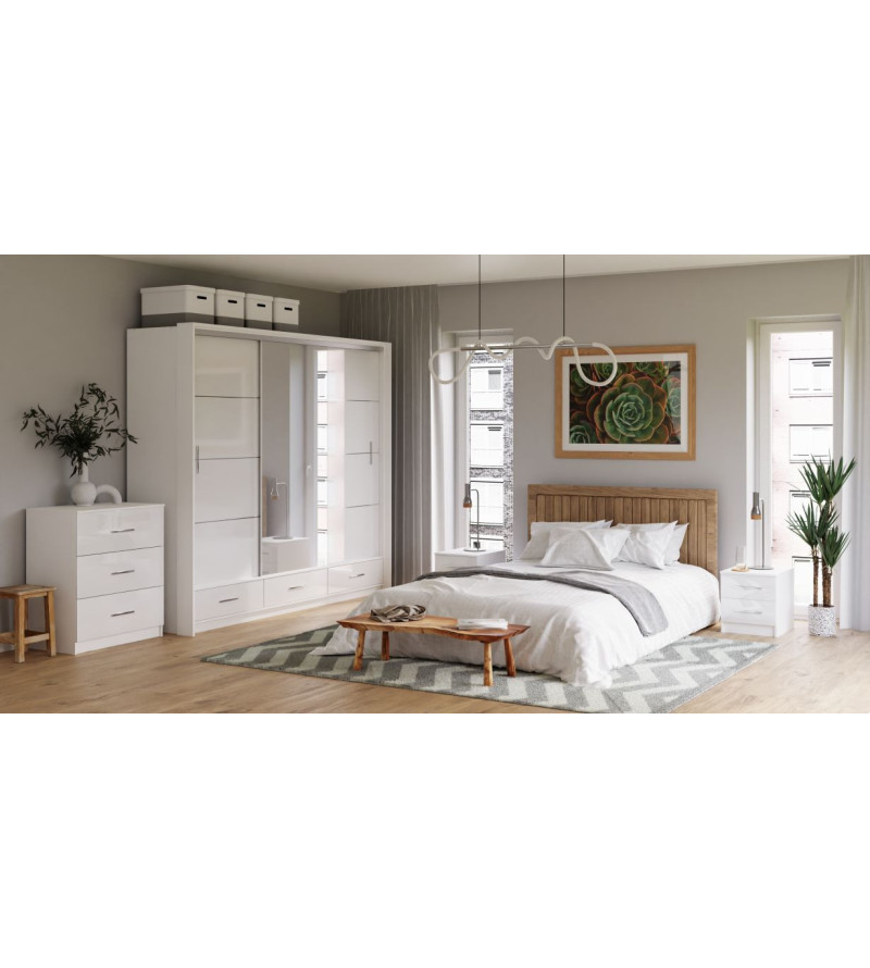 GABA PREMIUM MARS 250 cm Sliding Door Wardrobe with Mirror
