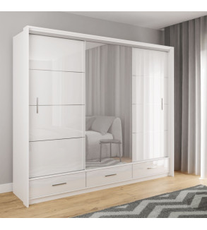 GABA PREMIUM MARS 250 cm Sliding Door Wardrobe with Mirror