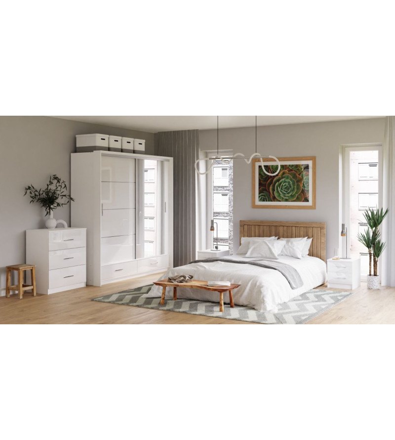 GABA PREMIUM MARS 200 cm Sliding Door Wardrobe with Mirror