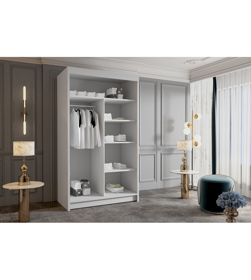 GABA VO3 100 cm Sliding Door Wardrobe with Mirror