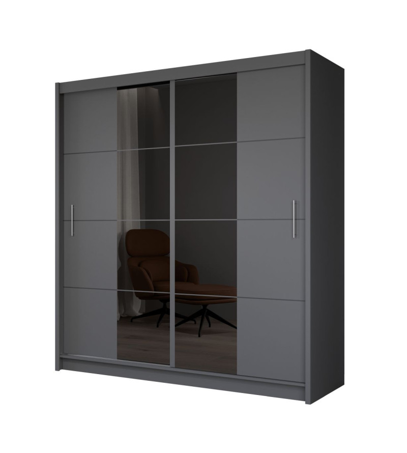 GABA PREMIUM PRTO 200 cm Sliding Door Wardrobe with Mirror