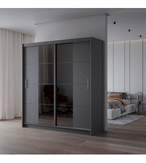 GABA PREMIUM PRTO 200 cm Sliding Door Wardrobe with Mirror
