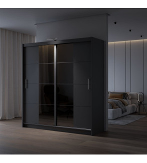 GABA PREMIUM PRTO 200 cm Sliding Door Wardrobe with Mirror