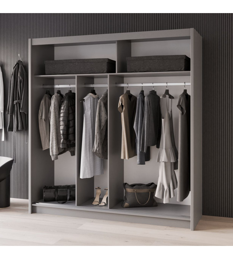 GABA PREMIUM PRTO 200 cm Sliding Door Wardrobe with Mirror