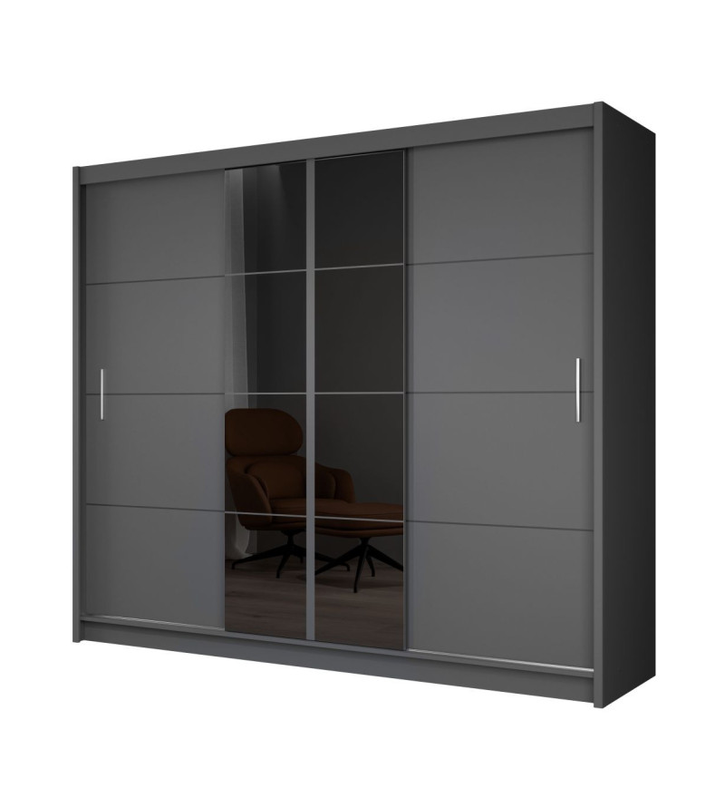 GABA PREMIUM PRTO 250 cm Sliding Door Wardrobe with Mirror