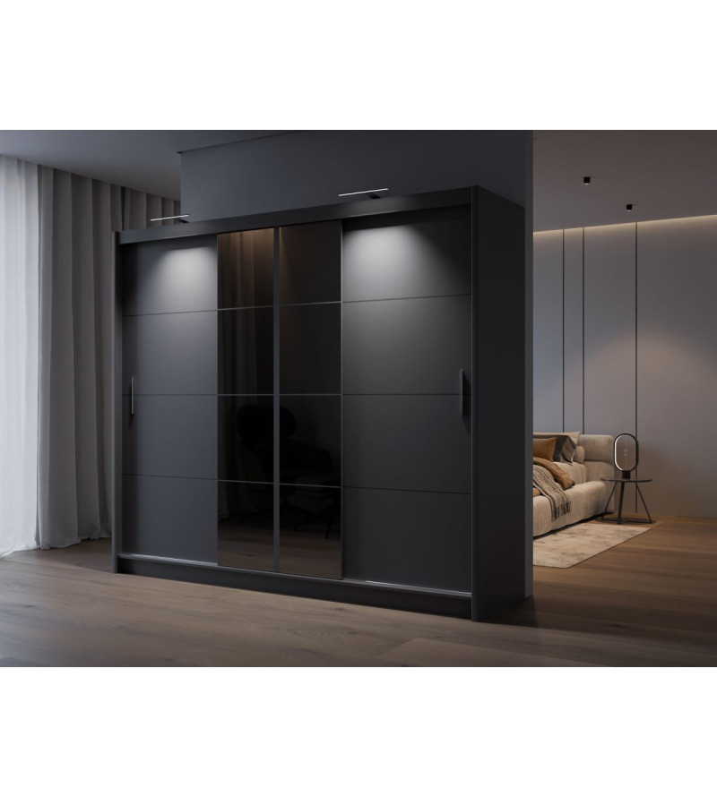 GABA PREMIUM PRTO 250 cm Sliding Door Wardrobe with Mirror