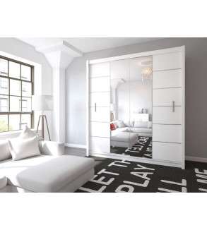 GABA PREMIUM LN2 200 cm Sliding Door Wardrobe with Mirror