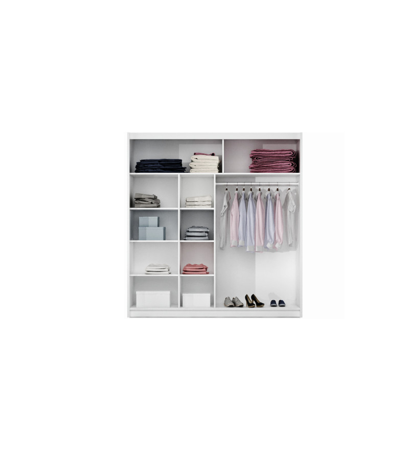 GABA PREMIUM LN2 250 cm Sliding Door Wardrobe with Mirror