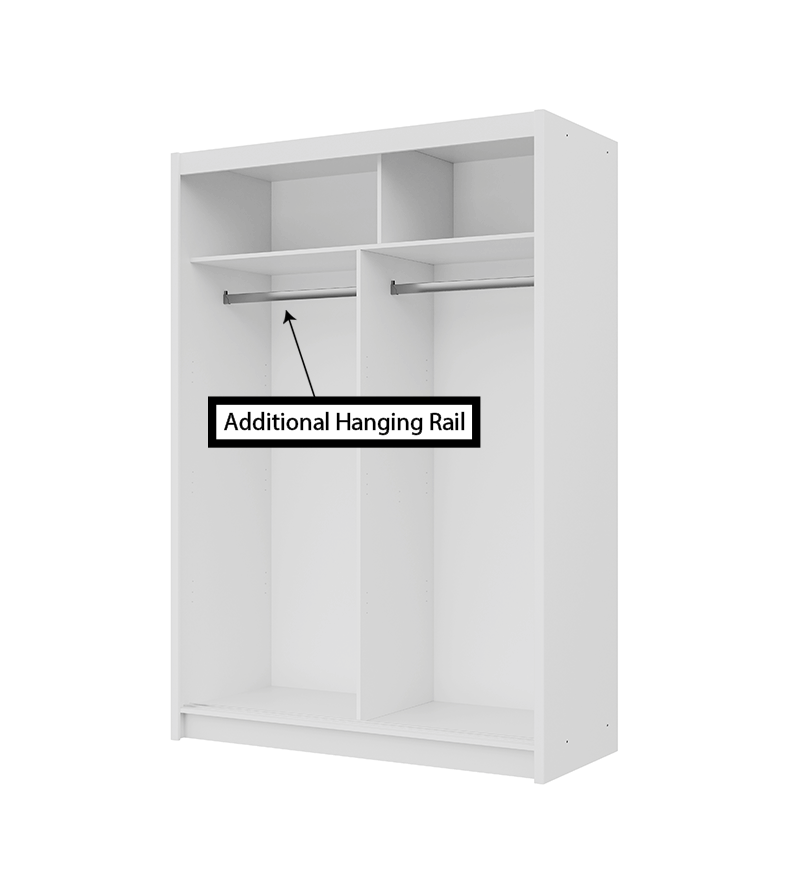 GABA PREMIUM VTA 150 cm Sliding Door Wardrobe with Mirror