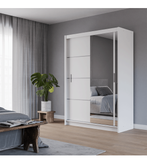 GABA PREMIUM VTA 150 cm Sliding Door Wardrobe with Mirror