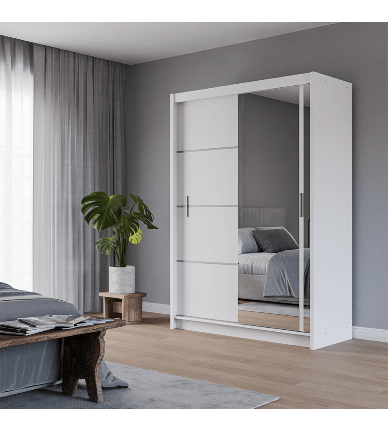 GABA PREMIUM VTA 150 cm Sliding Door Wardrobe with Mirror
