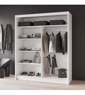 GABA PREMIUM VTA 180 cm Sliding Door Wardrobe with Mirror