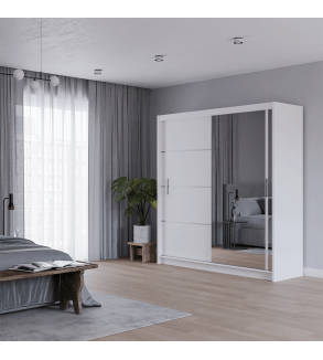 GABA PREMIUM VTA 200 cm Sliding Door Wardrobe with Mirror