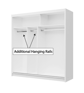 GABA PREMIUM VTA 200 cm Sliding Door Wardrobe with Mirror
