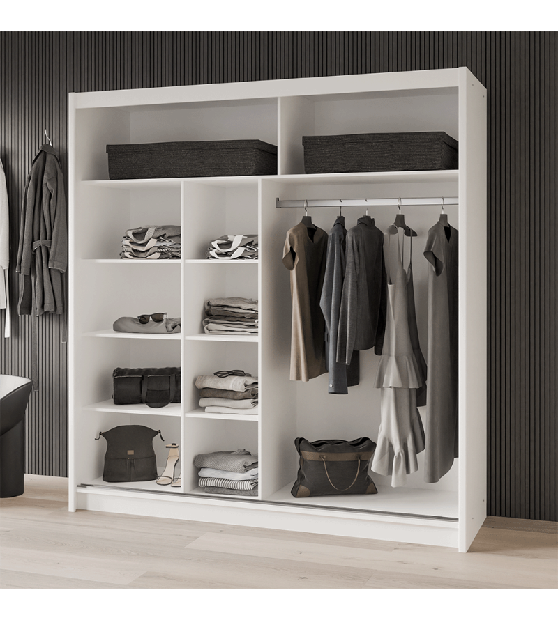 GABA PREMIUM VTA 200 cm Sliding Door Wardrobe with Mirror