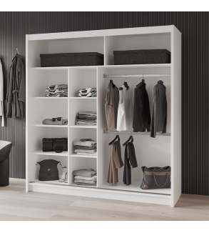 GABA PREMIUM VTA 200 cm Sliding Door Wardrobe with Mirror