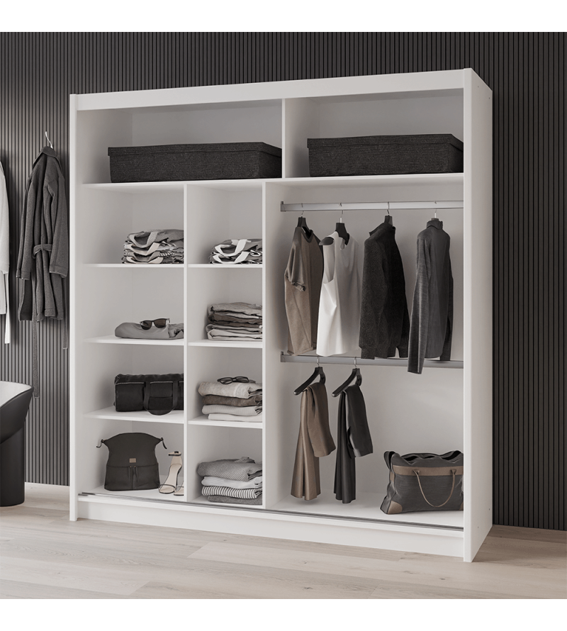 GABA PREMIUM VTA 200 cm Sliding Door Wardrobe with Mirror