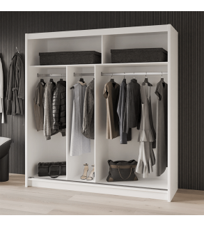 GABA PREMIUM VTA 200 cm Sliding Door Wardrobe with Mirror