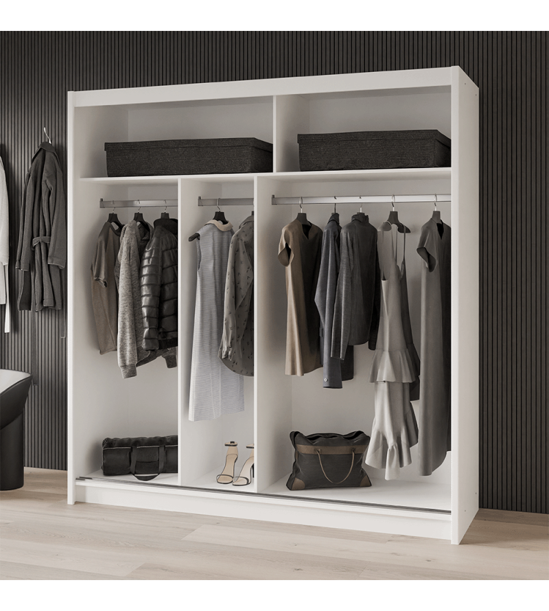 GABA PREMIUM VTA 200 cm Sliding Door Wardrobe with Mirror