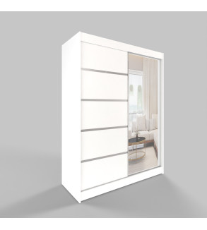 GABA C3 150 cm Sliding Door Wardrobe with Mirror