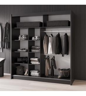 GABA PREMIUM VTA 200 cm Sliding Door Wardrobe with Mirror