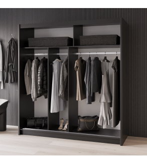 GABA PREMIUM VTA 200 cm Sliding Door Wardrobe with Mirror