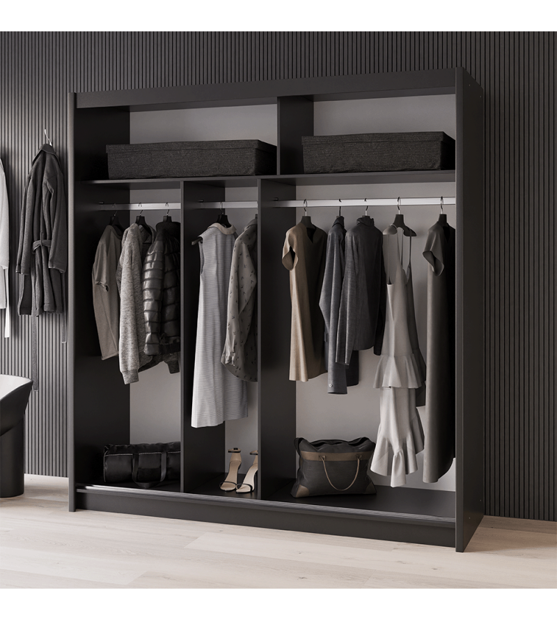 GABA PREMIUM VTA 200 cm Sliding Door Wardrobe with Mirror