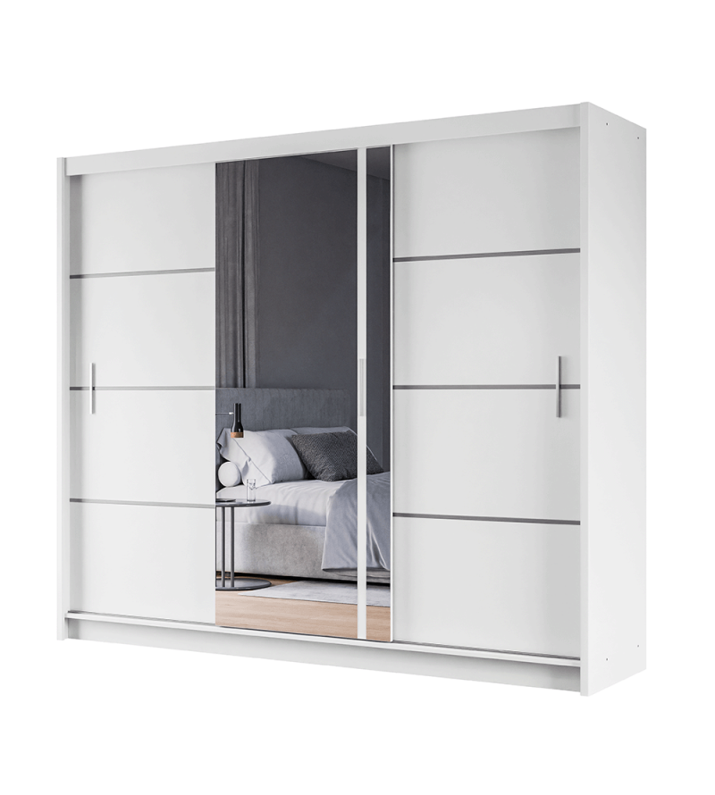 GABA PREMIUM VTA 250 cm Sliding Door Wardrobe with Mirror