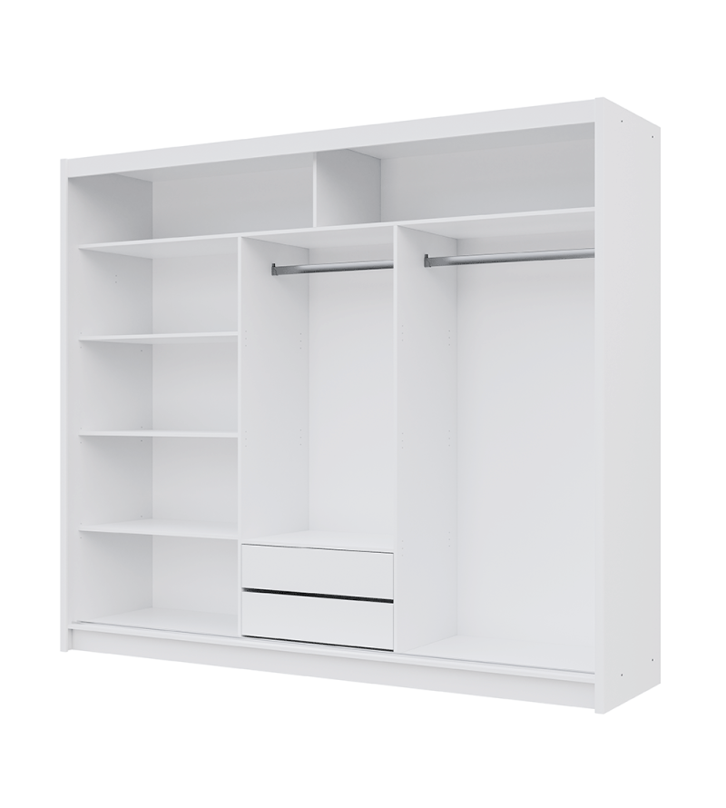GABA PREMIUM VTA 250 cm Sliding Door Wardrobe with Mirror