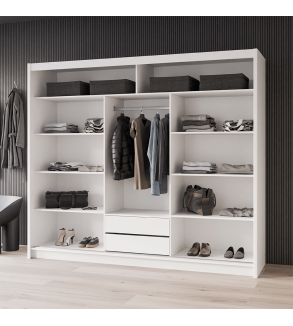 GABA PREMIUM VTA 250 cm Sliding Door Wardrobe with Mirror