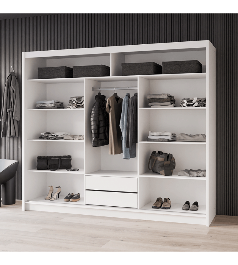 GABA PREMIUM VTA 250 cm Sliding Door Wardrobe with Mirror