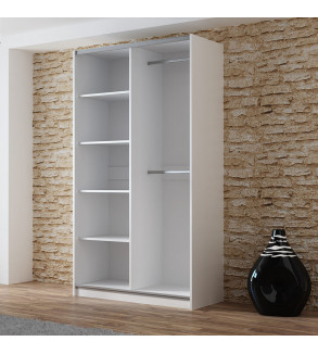 GABA PREMIUM V1 120 cm Sliding Door Wardrobe with Mirror
