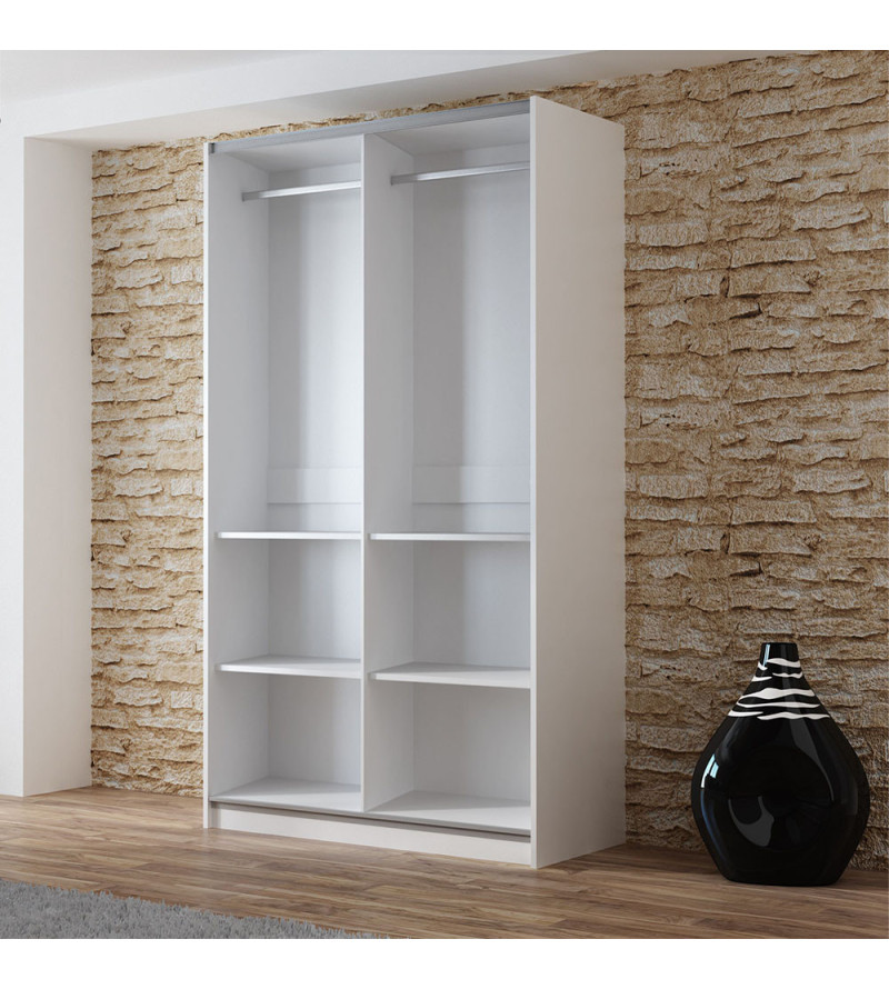 GABA PREMIUM V1 120 cm Sliding Door Wardrobe with Mirror