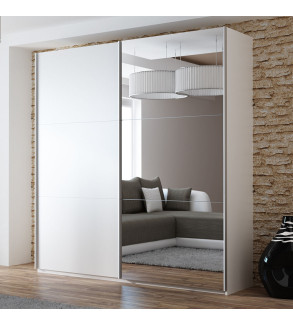 GABA PREMIUM V1 200 cm Sliding Door Wardrobe with Mirror