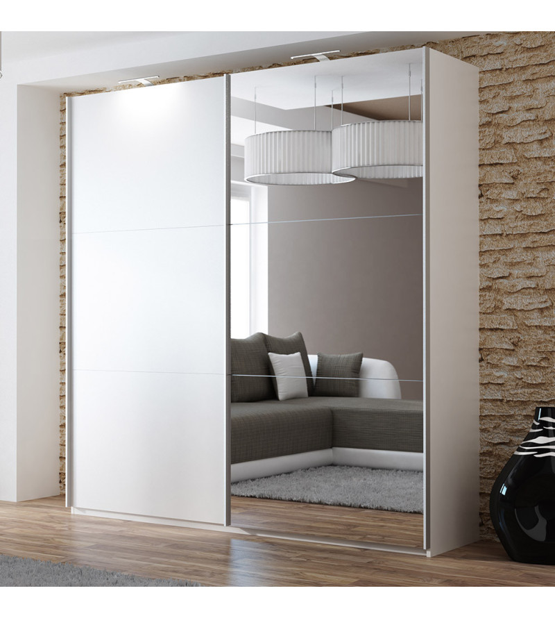 GABA PREMIUM V1 200 cm Sliding Door Wardrobe with Mirror