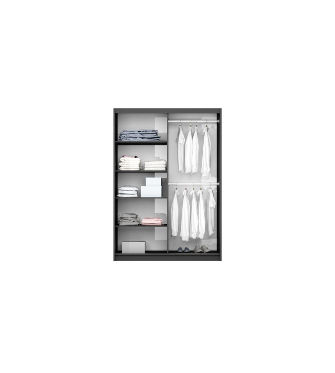 GABA PREMIUM BS 150 cm Sliding Door Wardrobe with Mirror
