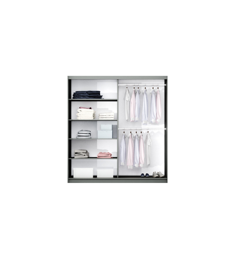 GABA PREMIUM BS 200 cm Sliding Door Wardrobe with Mirror