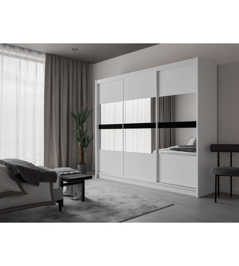 GABA PREMIUM BT 250 cm Sliding Door Wardrobe with Mirror