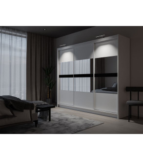 GABA PREMIUM BT 250 cm Sliding Door Wardrobe with Mirror