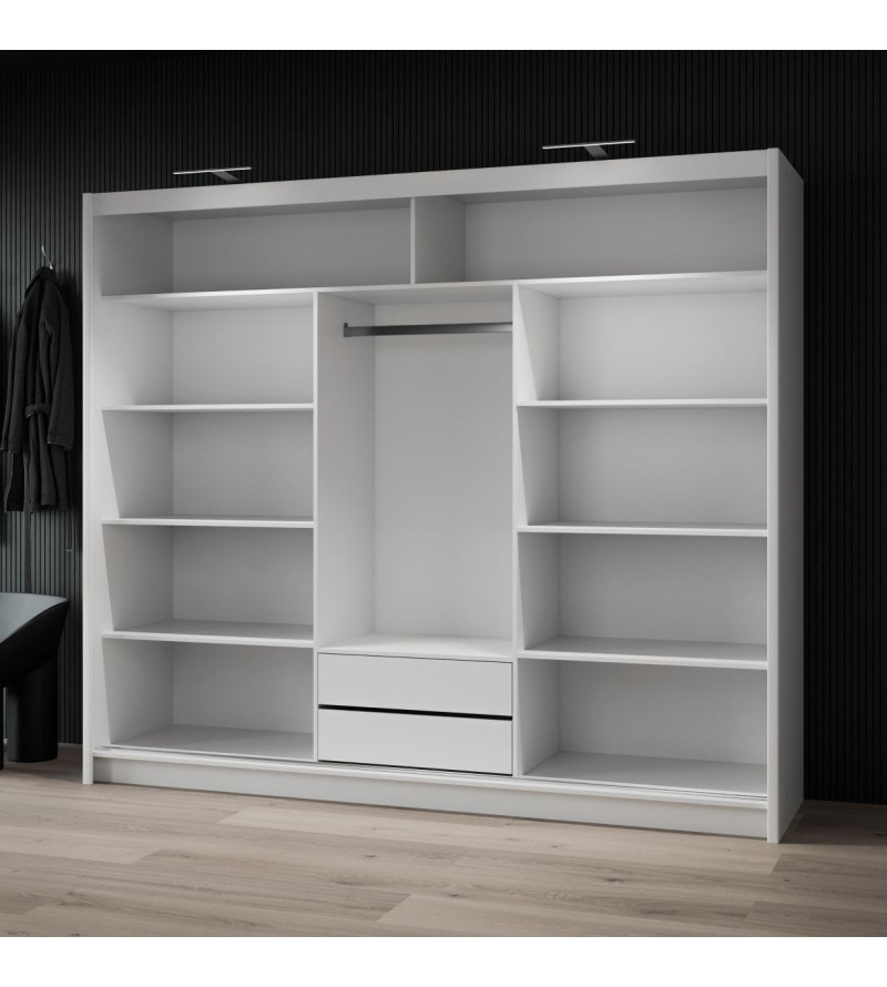 GABA PREMIUM BT 250 cm Sliding Door Wardrobe with Mirror