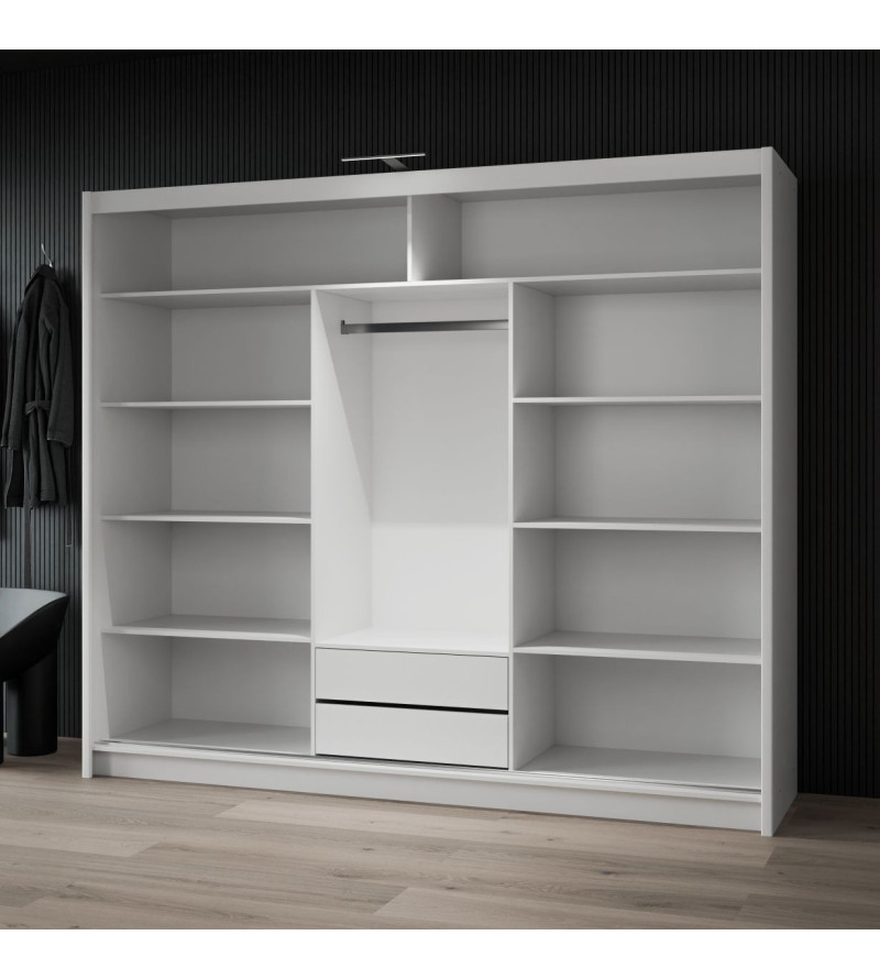 GABA PREMIUM BT 250 cm Sliding Door Wardrobe with Mirror